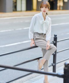 Tiaclasse L 【ダブルストレッチ・洗える】テーパードパンツ