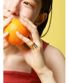 AMERICAN HOLIC イニシャルリングＧＬＤ