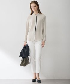 ICB 【6/12-6/28期間限定・受注生産】BackSatinAmunzen バンドカラーブラウス