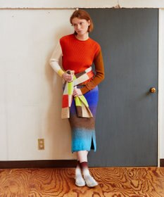 TRICOTE カラーリブセーター