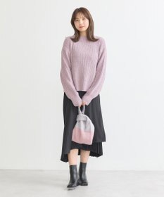 earth music&ecology 透かしベロアモールプルオーバー