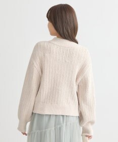 earth music&ecology 透かしベロアモールプルオーバー