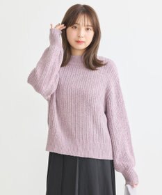 earth music&ecology 透かしベロアモールプルオーバー