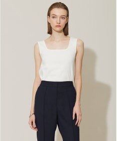 ICB 【新色追加・WEB限定カラーあり・洗える】ブロードステッチリブ タンクトップ