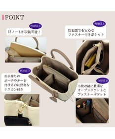 UNBILLION cachecache ショルダー付きパーテーションキャンバストート