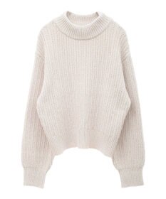 earth music&ecology 透かしベロアモールプルオーバー