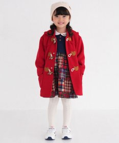 MIKI HOUSE HOT BISCUITS 【80-120cm】 フリースボンディング ダッフルコート