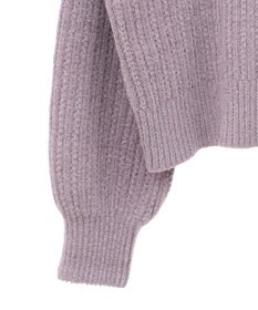 earth music&ecology 透かしベロアモールプルオーバー