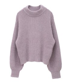 earth music&ecology 透かしベロアモールプルオーバー