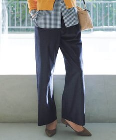 J.PRESS LADIES 【洗える】5ozバージラコンパクト デニム イージーパンツ