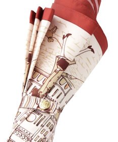 MOONBAT 【日本製】ダックス (DAKS) 長傘 街並みカラープリント