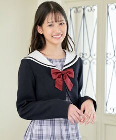 ANY KIDS 【2点セット】セーラージャケット+チェックワンピース