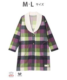 WACOAL ワコールリラックス ローブ 【AVOCA×ワコール】 長袖 ルームウェア 保温率の高い裏起毛天竺を使用 フリース素材(襟元) BRW703 /ワコール