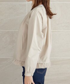 Tiaclasse 【洗える】チュールフリルタックブルゾン