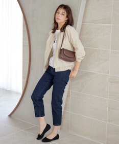 Tiaclasse 【洗える】チュールフリルタックブルゾン