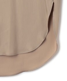 ICB 【WEB限定カラーあり・洗える】 シルキーサテン シャツブラウス