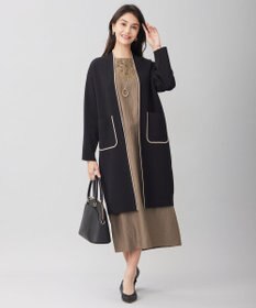 自由区 【洗える】ドライコットンハイゲージニット アウター