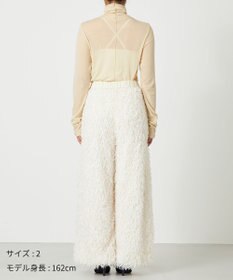 NAVE 【Nave・洗える】フェザーフリンジ イージーパンツ