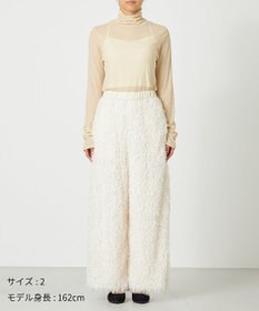 NAVE 【Nave・洗える】フェザーフリンジ イージーパンツ