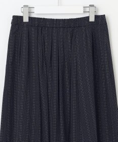 J.PRESS LADIES L 【洗える】ドットデシンプリント タック スカート