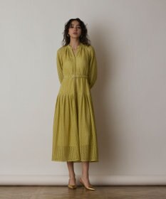 GRACE CONTINENTAL メッシュレースカフタンワンピース