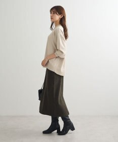 Green Parks もちやわモックネックニットプルオーバー