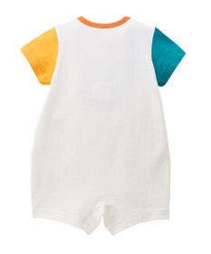 MIKI HOUSE HOT BISCUITS 【70-80cm】カラフルビーンズ フェイスプリント ショートオール