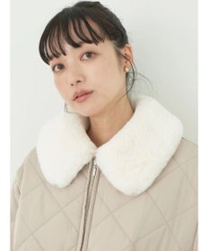 earth music&ecology ファーカラーブルゾン