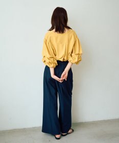 YECCA VECCA タックスリーブスキッパーブラウス