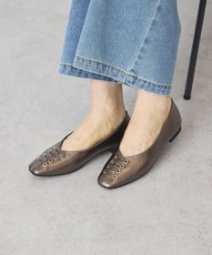 AMERICAN HOLIC スクエアトゥレースアップパンプス