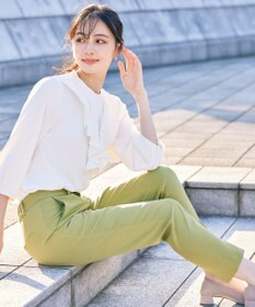 Tiaclasse L 【ダブルストレッチ・洗える】テーパードパンツ