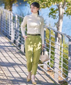 Tiaclasse 【ダブルストレッチ・洗える】テーパードパンツ