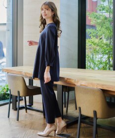 Tiaclasse L 【ダブルストレッチ・洗える】テーパードパンツ