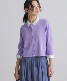 組曲 【WEB限定】フラワーチュールブラウスライク カットソー