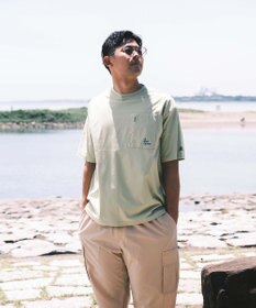 SHARE PARK MENS 【UVカット・吸水速乾・ストレッチ・軽量 】バックプリントポケットTシャツ（L・XLサイズ）