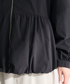 Green Parks ノーカラーペプラムブルゾン