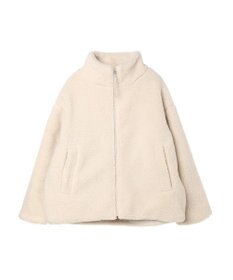 Green Parks スタンドカラーボアブルゾン