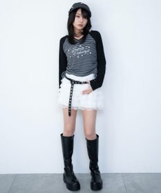 WEGO レースフリルマイクロショートパンツ