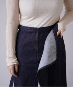 woadblue サイズ追加 ＜坪田あさみさんコラボ＞デニムラップスカート