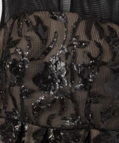 GRACE CONTINENTAL スパンコールエンブロイダリードレス