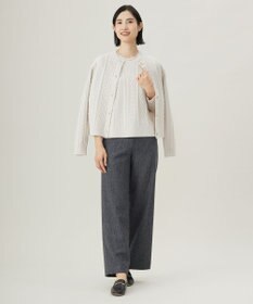 J.PRESS LADIES L 【WEB限定カラーあり・洗える】EIGER CORD ALAN クルーネックプルオーバー ニット