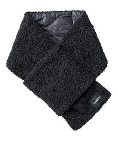 MOONBAT estaa ダウンマフラー 無地ボア／手洗い可／ポケッタブル