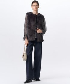 23区 S 【洗える】オーナメントプリント ブラウス