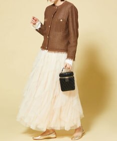 LA BAGAGERIE 【MONICA】ランダムプリーツバニティバッグ