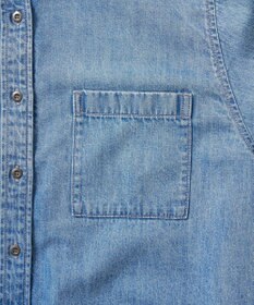 AMERICAN HOLIC Ｗポケットデニムショートシャツ