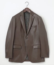JOSEPH ABBOUD 【長く育てたいサスティナブルなレザー】ベジタブルラムレザージャケット