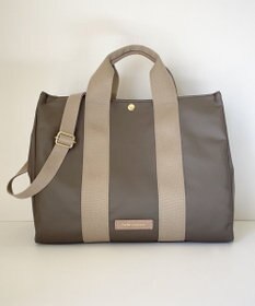 Hekhèr Le Style de Vie 【日本製 / A4サイズ対応 / 2WAY】PUコートコットンキャンバス トートバッグ large