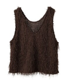 AMERICAN HOLIC 【前後2way】サイドスリットシャギーベスト