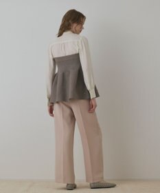 GRACE CONTINENTAL ペプラムベアニットトップ