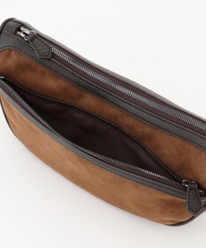 JOSEPH ABBOUD  【軽量/コンパクト】ライトスウェード ハーフムーン　バッグ